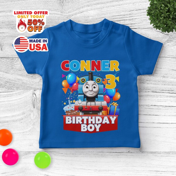 Thomas And Friend Shirt, Thomas The Train Family Matching Shirt, Thomas The Train Birthday Personalized, Family Matching Birthday CYH433