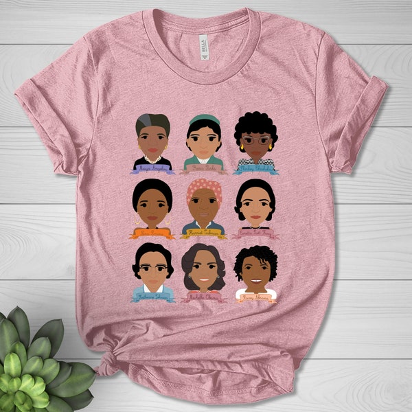 Black History Shirt, Women In History, Black History Month Women Figures Shirt, African American shirt, Rosa Parks, Ruby Bridges NFOO30
