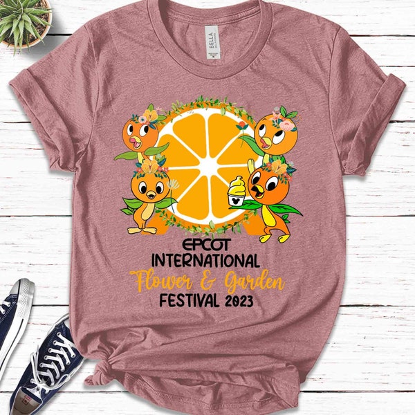 Orange Bird Shirt, Epcot Flower and Garden Shirt, Epcot Festival 2023 Shirt, Spaceship Earth Shirt, Orange Bird Epcot Shirt BXMT42