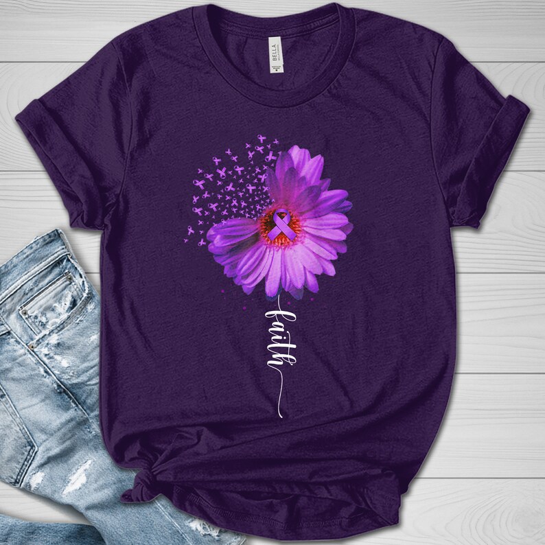 Faith-alzheimer's Awareness T-shirt, Alzheimer's Awareness Shirt ...