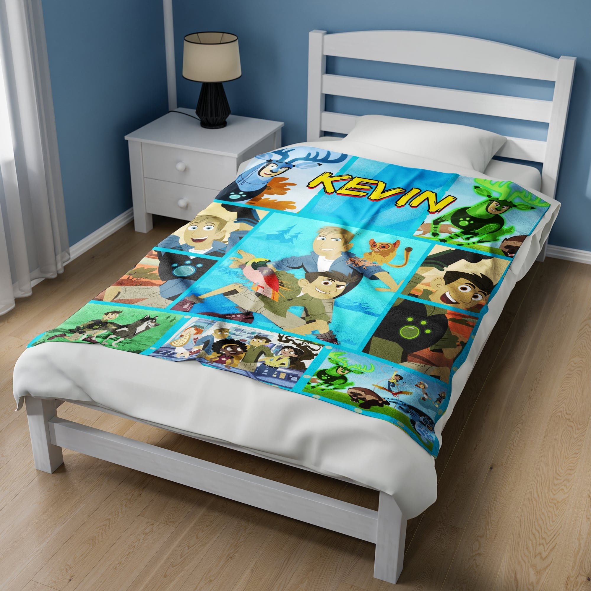 Custom Wild Kratts Blanket, Wild Kratts Cartoon Fleece Blanket