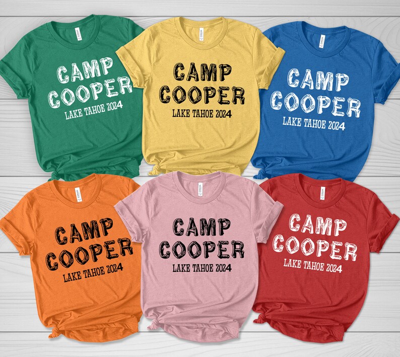 Custom Camping Shirts Family Camp Shirt Friends Camp T Shirt Matching ...