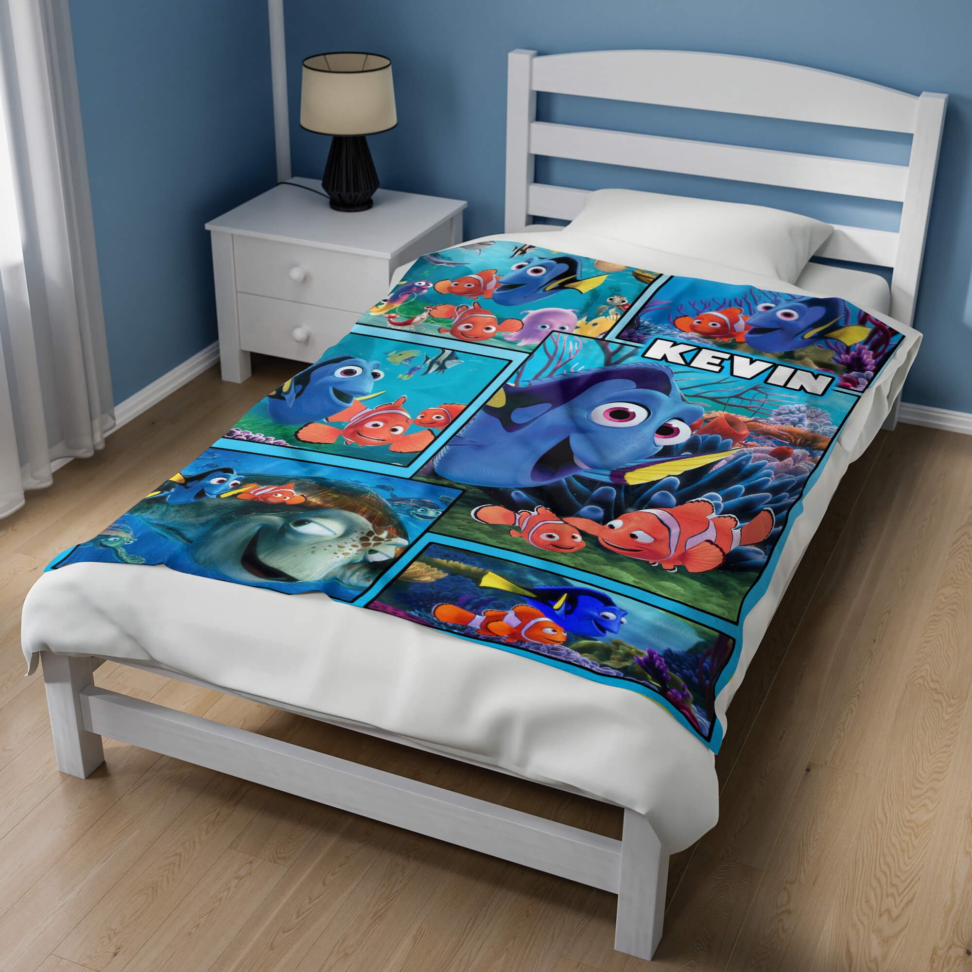 Personalized Dory Nemo Blanket, Finding Nemo Fleece Blanket