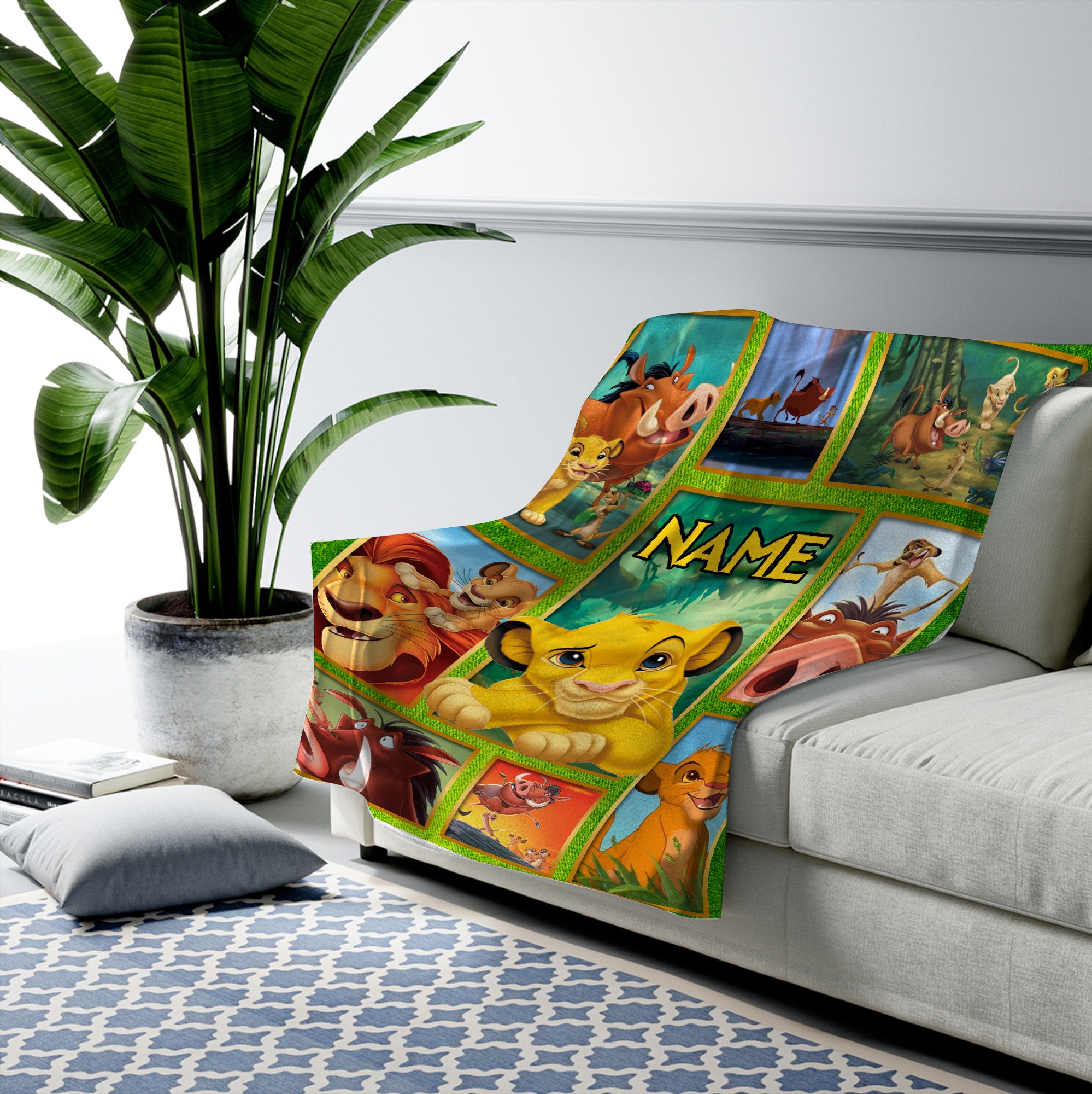 Simba Lion King Blanket, Bedding Fleece Blanket