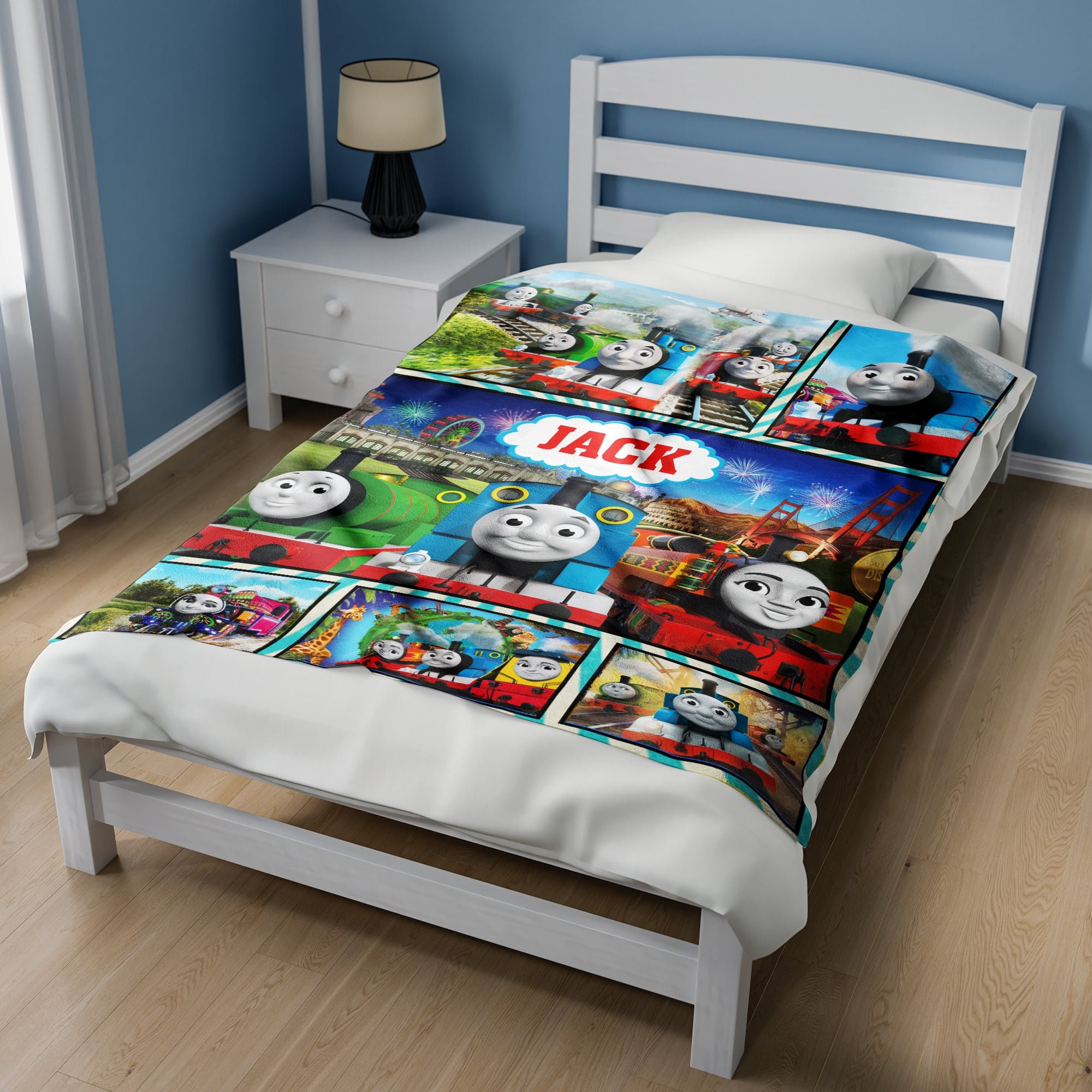 Thomas And Friends Blanket, Personalized Thomas The Train Fleece Blanket