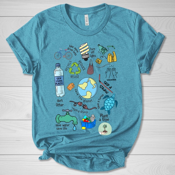 Save The Planet Shirt, Earth Day Shirt, Earth Lover Shirt, Enviromental Shirt, Recycle Shirt, Global Warming, Earth Awareness Shirt D1GS26