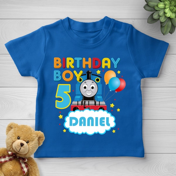 Thomas and Friends Birthday Shirt, Thomas and Friends Birthday T-shirt, Thomas and Friends, Personalized Shirt, Custom Shirt,Birthday CZCA33
