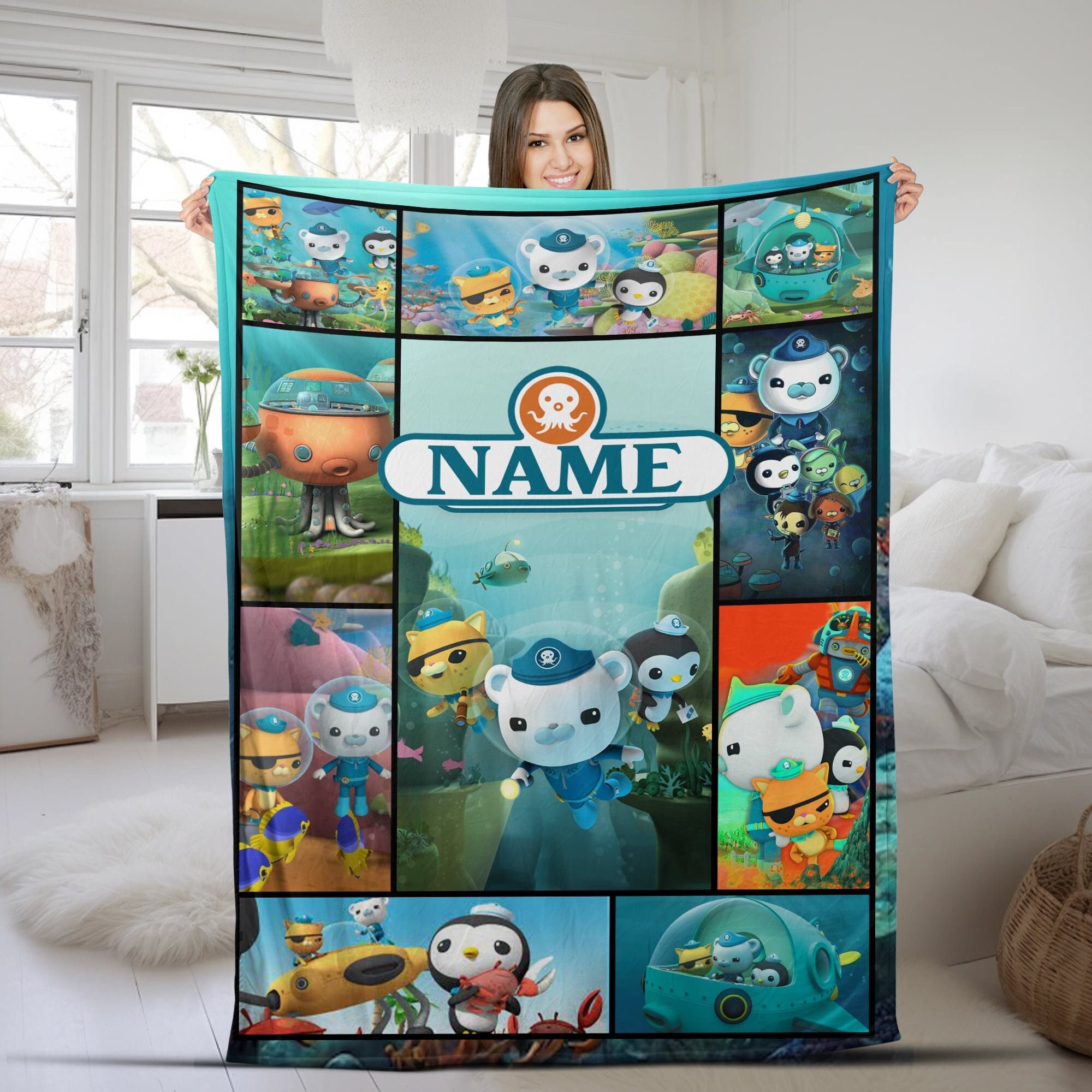 The Octonauts Blanket, Personalized The Octonauts Fleece Blanket