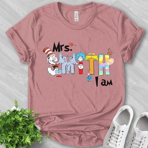 Personalized Teacher Name Shirt, Dr Teacher Shirt, Thing 1 Thing 2 Shirt,Funny School Shirt,Back to School,Teacher Team, Teacher Gift NETG38