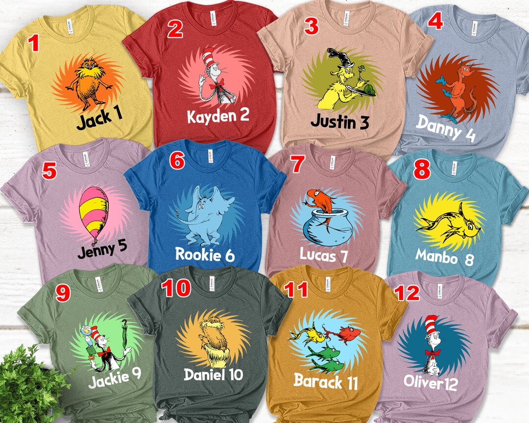 Custom Cat in Hat Shirts, Cat in Hat Shirt, Vintage Book America T