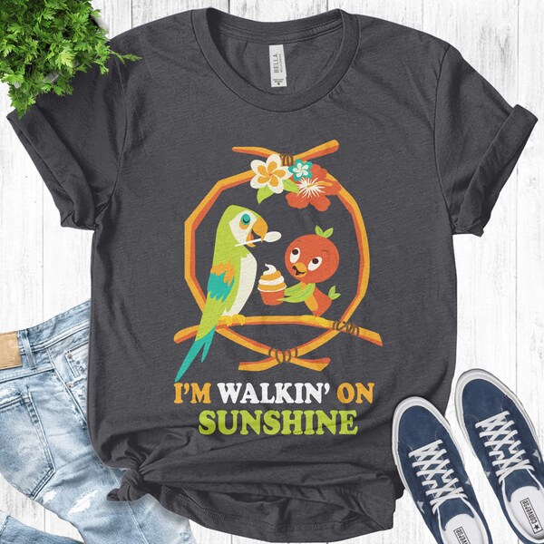 Orange Bird Sunshine Shirt, Disney Orange Bird Shirt, Beach Shirt, Summer Vacation Shirt, Flower and Garden Festival 2023 BXHB46