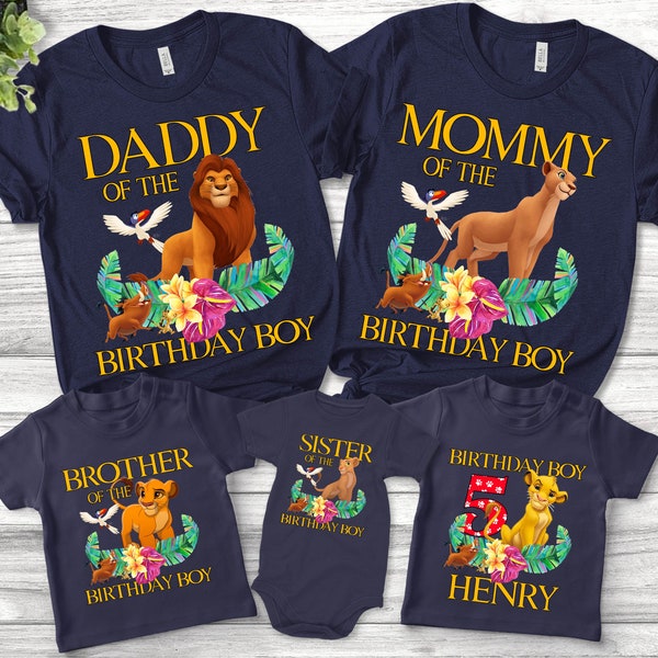 Lion King Family Birthday Shirt, Family matching shirt, Lion King birthday party shirt, Personalized birthday, Simba Birthday B-13012318