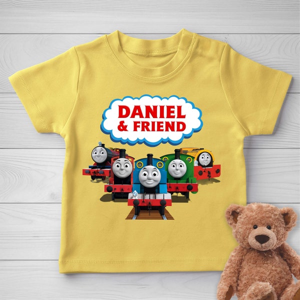 Custom Thomas and Friends Tshirt, Thomas The Train Birthday Shirt, Birthday Boy and Girl Thomas The Train Shirt, Thomas Gift Shirts D1EZ29