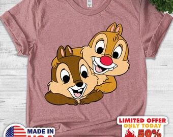 Chip And Dale Shirt, Chip n Dale, Chip And Dale Disney Character Shirt, Chip and Dale Characters, Chip n Dale Shirt, Disney Shirt CYIE34