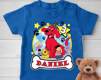 Clifford the Big Red Dog Shirt, Personalized Clifford Dog Family Birthday Shirt, Clifford Dog Birthday Party Shirt, Family Matching D1EZ30