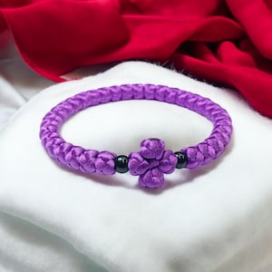33 Knoten Christliches Handgemachtes Schmuck Armband Komboskini mit Acrylperlen