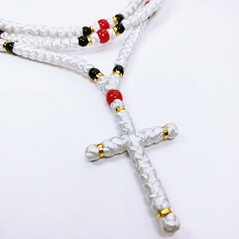 Religious Rope 150 Knots Christian Handmade Prayer Rope Komboskini With Metal and ...
