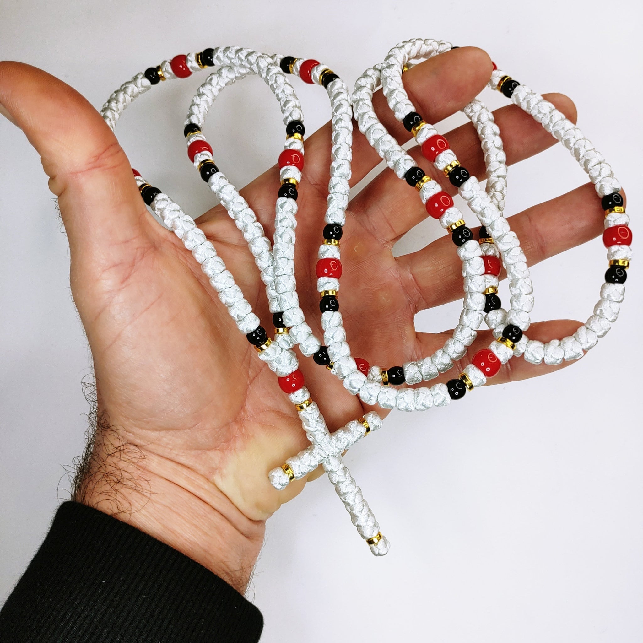 150 Knots Christian Handmade Prayer Rope Komboskini With Metal and ...