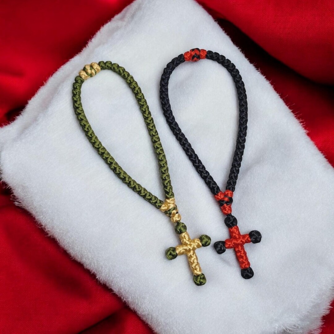 50 Knots Christian Handmade Prayer Rope Komboskini Greek Rosary - Etsy