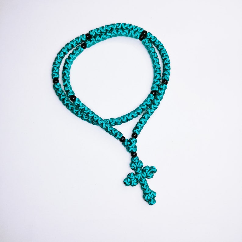 Religious Rope 100 Knots Christian Handmade Prayer Rope Komboskini, Rosary Chyotki - Etsy