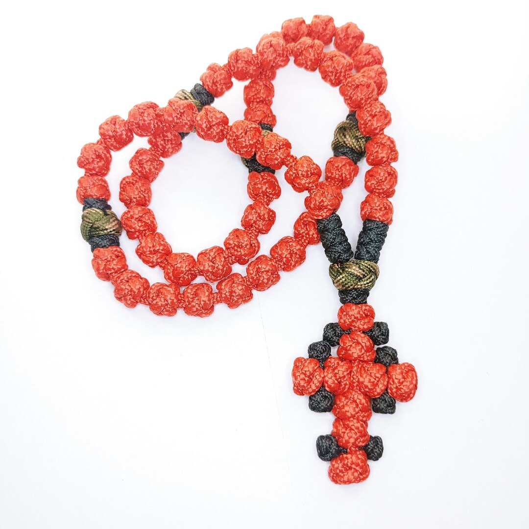 Religious Rope 50 Knots Christian Handmade Prayer Rope Komboskini, Orthodox Prayer ...