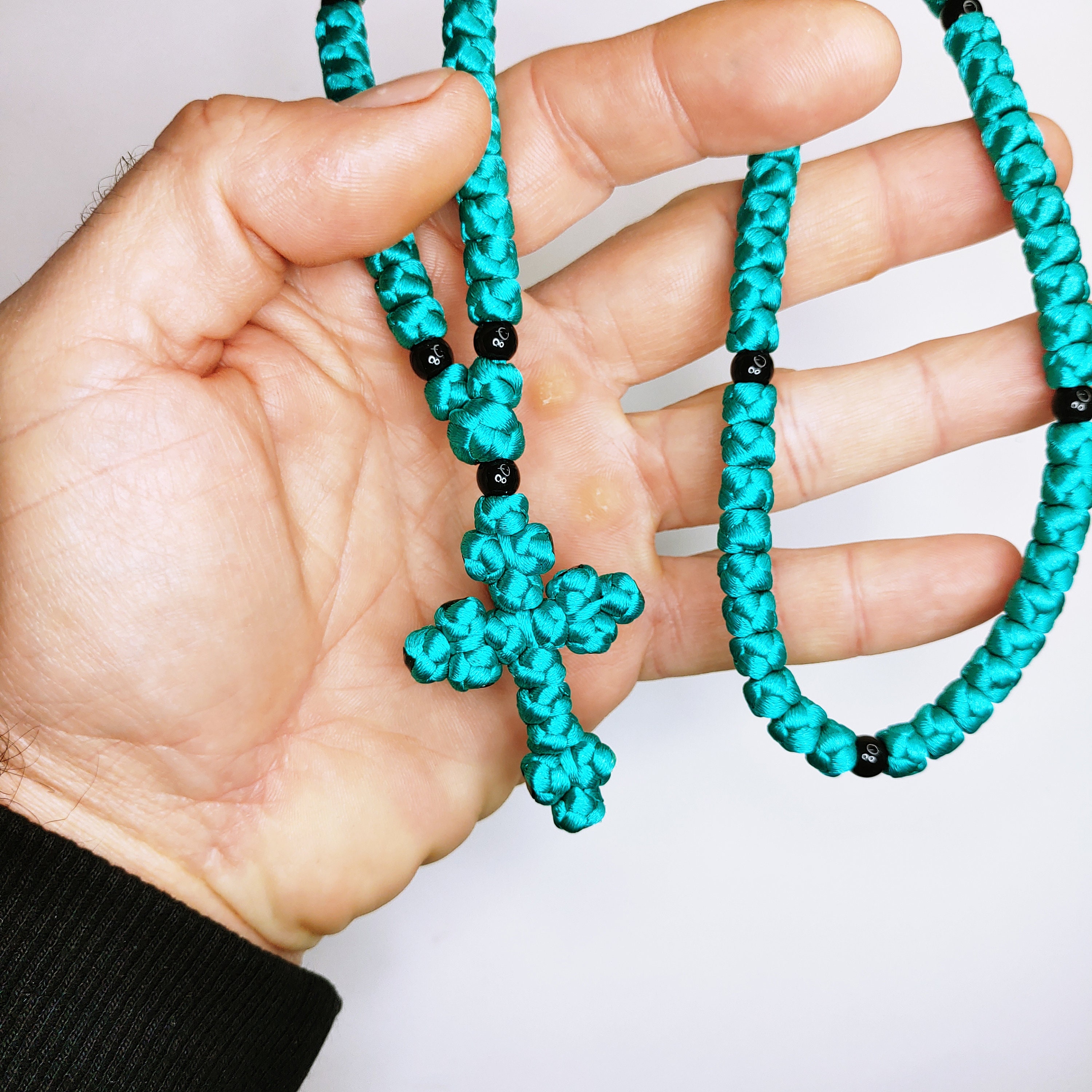 100 Knots Christian Handmade Prayer Rope Komboskini, Rosary Chyotki - Etsy