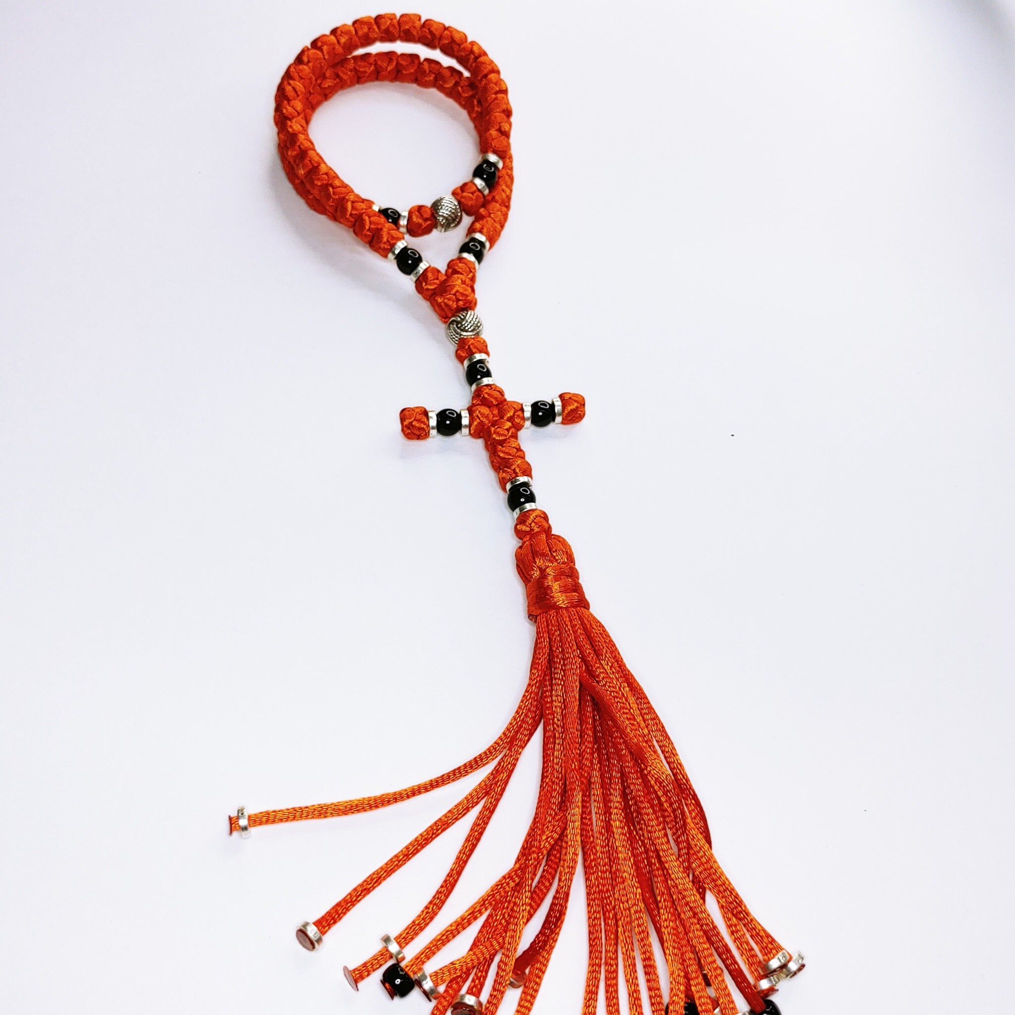 Religious Rope 50 Knots Christian Handmade Prayer Rope Komboskini With Metal and ...