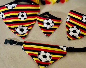 Fußball WM Deutschland Dreieckstuch Ersatztuch Ball Hunde Hundehalstuch Halsband Tuch Haustier Baumwolle Jersey Weltmeisterschaft