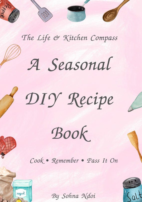 DIY Family Seasonal Recipe Book Journal