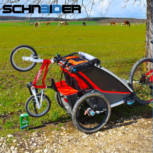Thule Chariot Bike Rack / Bicycle Holder / Wheel Holder / Bicycle Carrier / Chariot Lite, Chariot Sport, Chariot Cross, Cab / Woom 1 / Woom 2