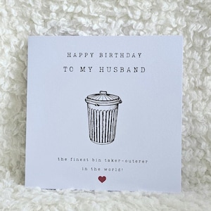 Carte d'anniversaire drôle pour mari, carte pour lui, carte pour petit ami, carte pour partenaire, carte de joyeux anniversaire mari