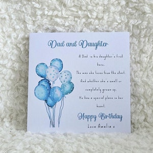 Carte d'anniversaire papa - carte d'anniversaire de papa - carte d'anniversaire pour lui - carte d'anniversaire poème papa - carte d'anniversaire spéciale papa