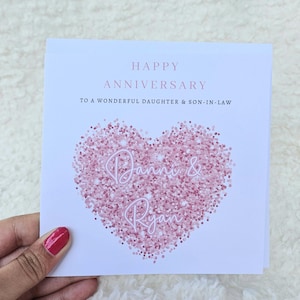 Piccadilly Greetings Traditional Anniversary Card Daughter And Son In