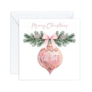 Carte de Noël personnalisée, pour une amie, pour une soeur, pour une fille, pour une meilleure amie, pour elle, petite-fille, cadeau d'amis