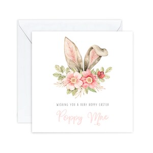Cartes de Pâques personnalisées pour fille, carte de Pâques pour petite-fille, cartes de Pâques pour enfants, de maman maman grand-mère
