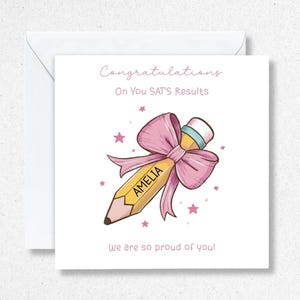 Nous sommes si fiers de vous, Bravo, Carte de résultats d'examen, Cartes GCSE, Cartes de niveau A, Résultats SATS, Fille Petite-fille