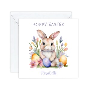 Cartes de Pâques personnalisées pour fille, carte de Pâques pour petite-fille, cartes de Pâques pour enfants, de maman maman grand-mère, pour petite-fille