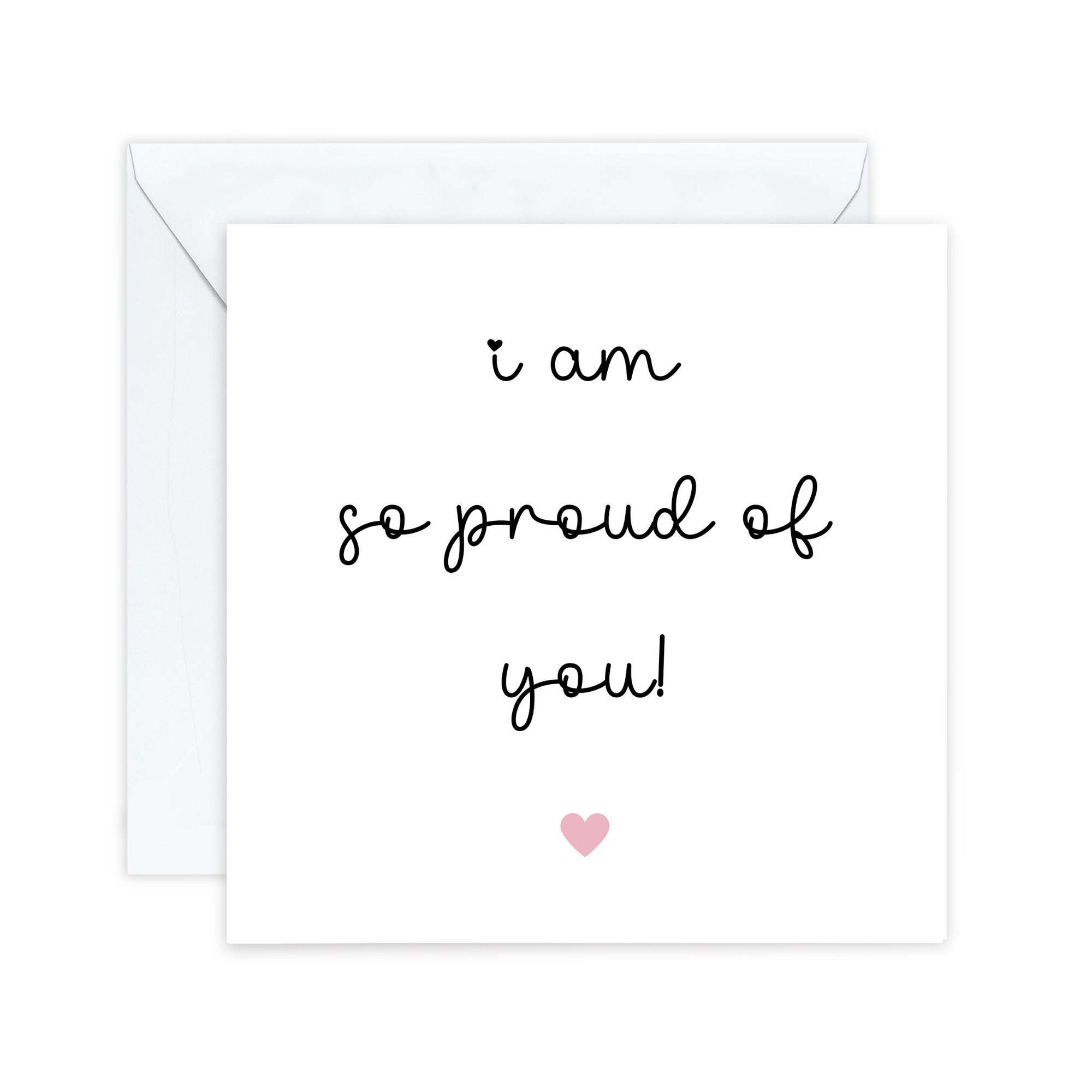 So Proud of You Card Well Done Cards Congratulations Cards Etsy