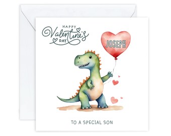 Personalised valentine's card for Son, valentine's Day card for Grandson, valentine's for kids, From Mummy Mum Grandma, For Boys, Nephew