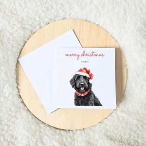Cartes de Noël personnalisées, Cartes de Noël Labradoodle, Pour les amis, Pour maman et papa, Amateurs de Labradoodle, Noël chien mignon, Pour fille