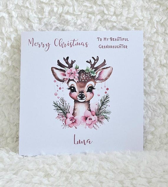 Tarjeta De Felicitación De Feliz Navidad. Dibujos Animados De Niños Y Santa Alegre Navidad