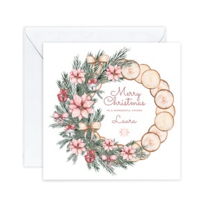 Carte de Noël personnalisée, pour une amie, pour une soeur, pour une fille, pour une meilleure amie, pour elle, pour une petite-fille pour une nièce pour une maman meilleure amie