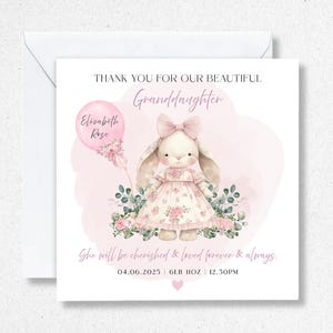 Thank You For Our My Granddaughter Card, New Grandparents Cards, New Baby Gift Baby Girl, New Granddaughter Card, Birth Of Granddaughter