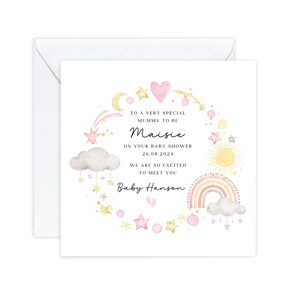Carte personnalisée pour baby shower, cadeau baby shower, future maman, carte de bébé, carte de grossesse, carte de nouvelle maman