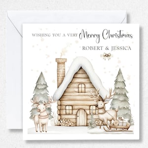 Personalised Christmas Card For Couples