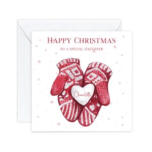 Carte de Noël personnalisée pour adolescente Cartes de Noël pour fille, petite-fille, nièce, adolescente, pour elle, pour une amie