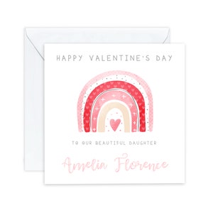 Carte de Saint-Valentin personnalisée pour fille, carte de Saint-Valentin pour petite-fille, Saint-Valentin pour enfants, de maman, grand-mère