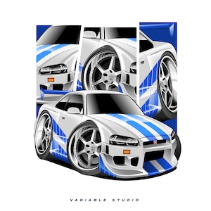 Chibi Custom Cars Illustration