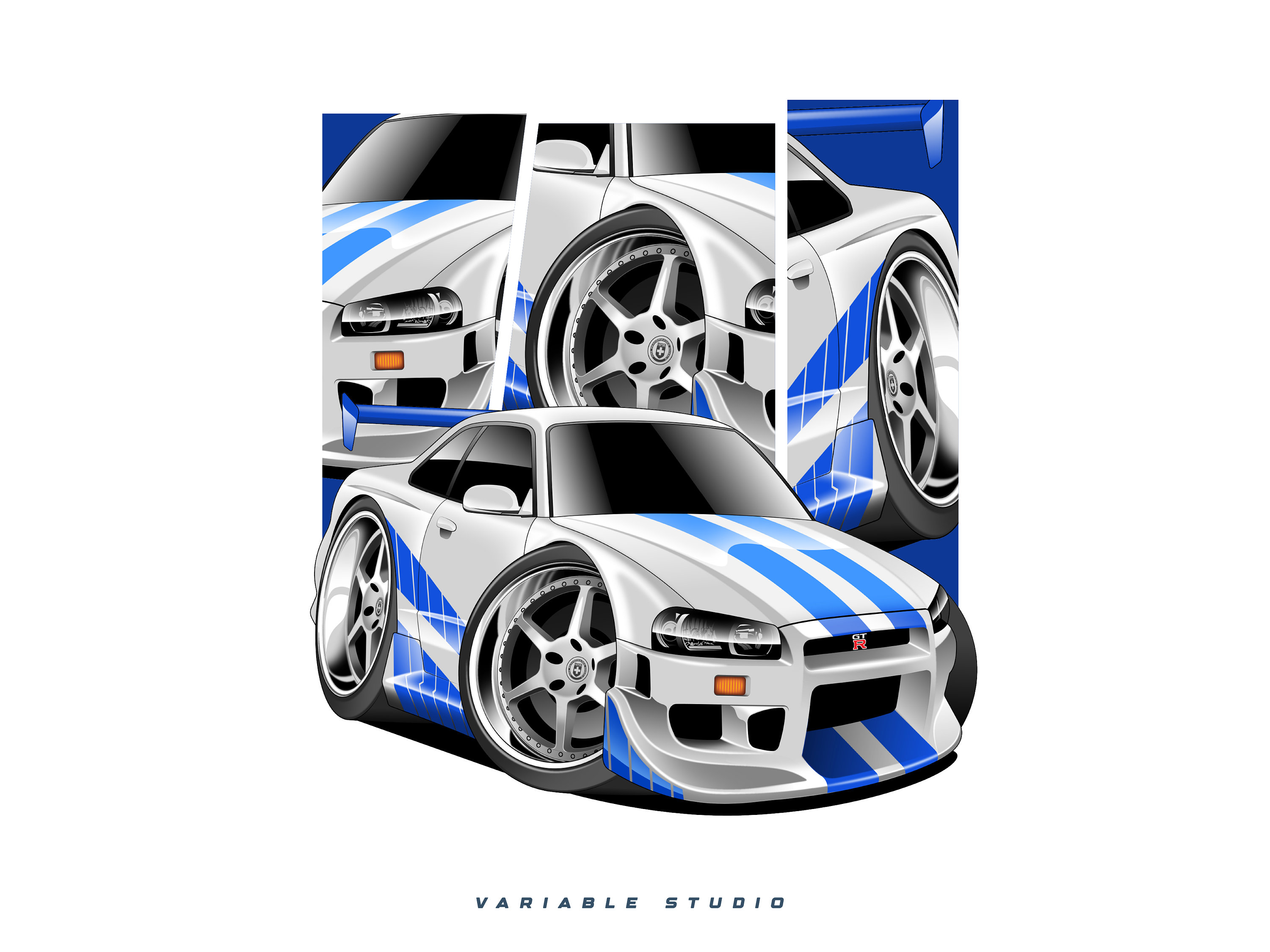 Car Racer Chibi Style Chibi Custom Cars Illustration - Etsy