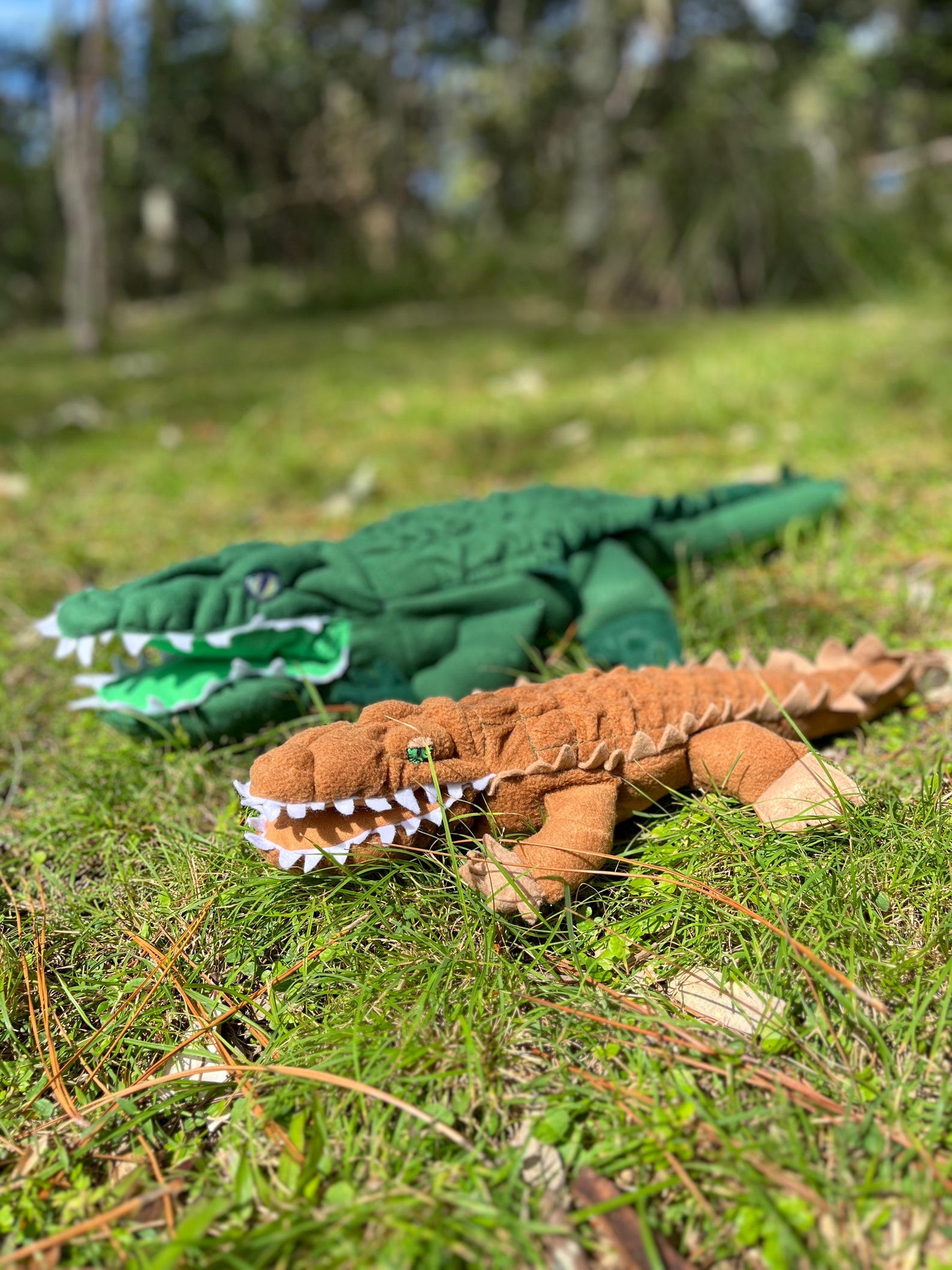 Crocodile Alligator Sewing Pattern: Large Size Plushie With Pyjama Bag ...